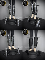 Medieval Knight leg Armor, Bracers Armor, Larp Armor, fantasy Armor Cosplay Armor, Sca Armor, Gift for Men/Women ISH Collection