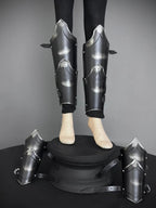 Medieval Knight leg Armor, Bracers Armor, Larp Armor, fantasy Armor Cosplay Armor, Sca Armor, Gift for Men/Women ISH Collection