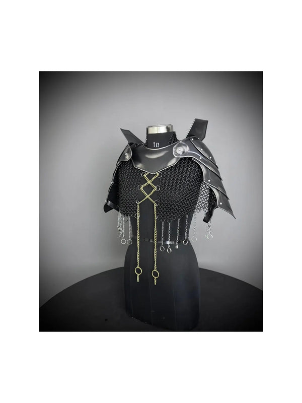 Medieval Armor, Knight Armor, Cosplay Armor, Sca Armor, Larp Armor, Fantasy Armor, Steel Armor, Female Armor, Lady Armor, Chainmail Armor, Gift For Girlfriend, Birthday Gift, Gift For Her, Gorget & Pauldron armor.
