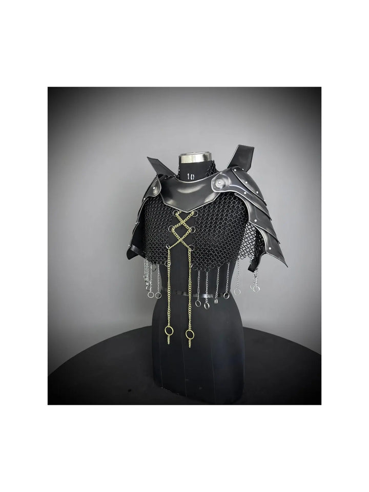 Medieval Armor, Knight Armor, Cosplay Armor, Sca Armor, Larp Armor, Fantasy Armor, Steel Armor, Female Armor, Lady Armor, Chainmail Armor, Gift For Girlfriend, Birthday Gift, Gift For Her, Gorget & Pauldron armor.