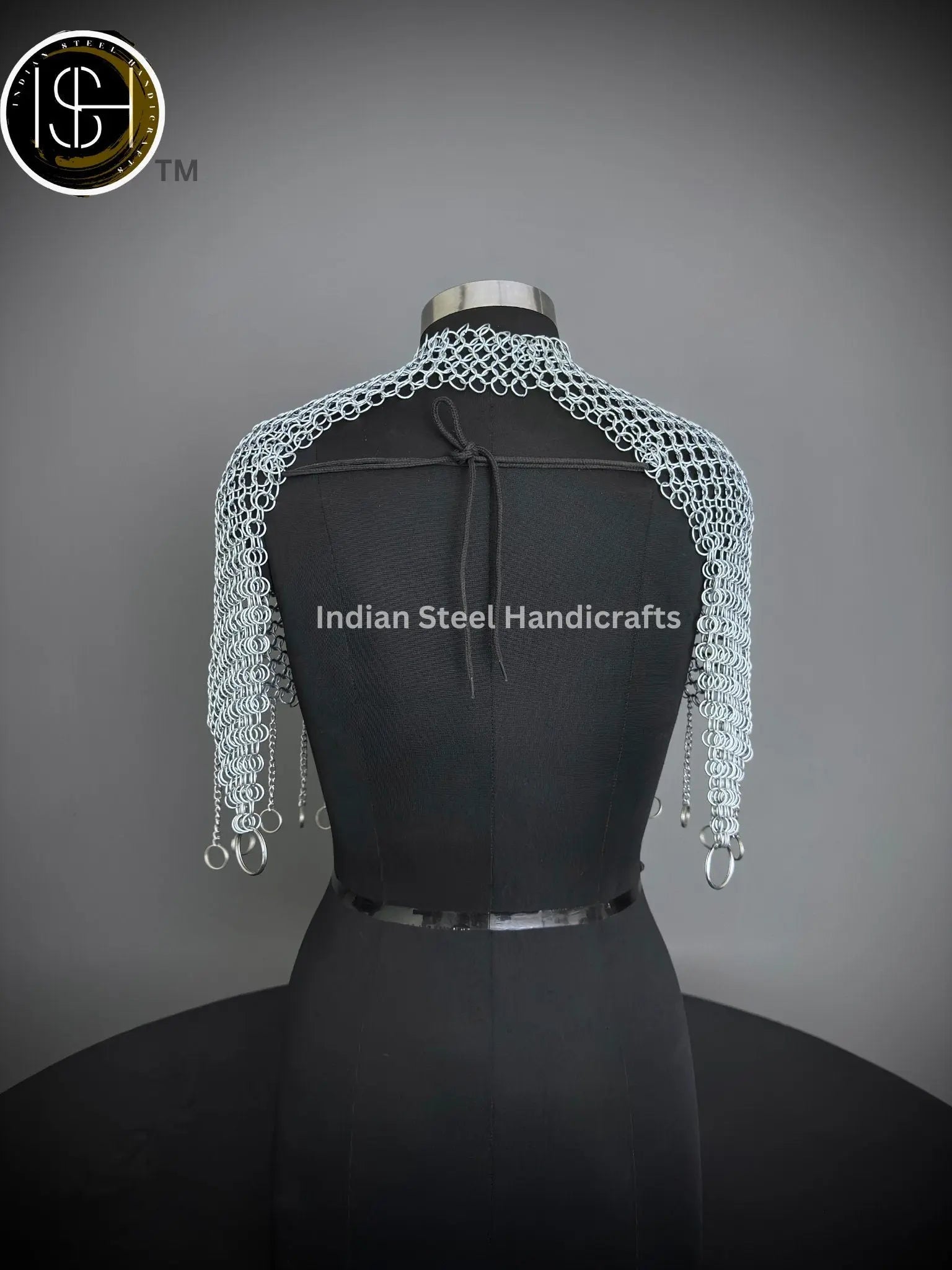 Chainmail Collar, Chainmail Jump Ring, Chainmail Neck Piece, Cosplay Costume, Chainmail Festival, Renaissance Faire Larp Gift. ISH Collection
