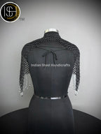 Chainmail Collar, Chainmail Jump Ring, Chainmail Neck Piece, Cosplay Costume, Chainmail Festival, Renaissance Faire Larp Gift. ISH Collection