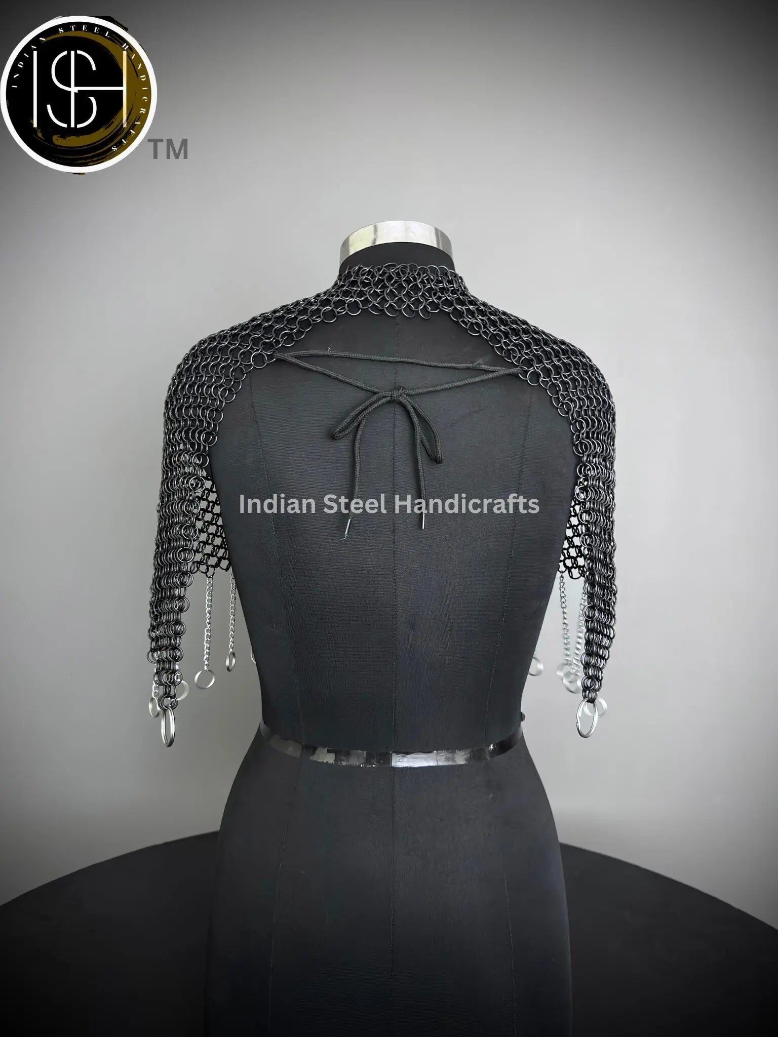 Chainmail Collar, Chainmail Jump Ring, Chainmail Neck Piece, Cosplay Costume, Chainmail Festival, Renaissance Faire Larp Gift. ISH Collection