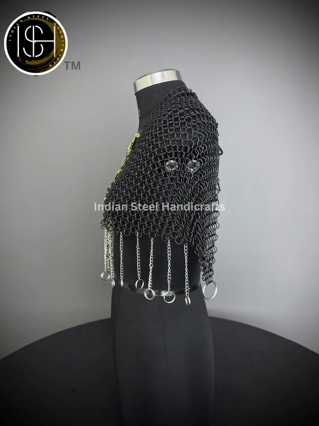 Chainmail Collar, Chainmail Jump Ring, Chainmail Neck Piece, Cosplay Costume, Chainmail Festival, Renaissance Faire Larp Gift. ISH Collection