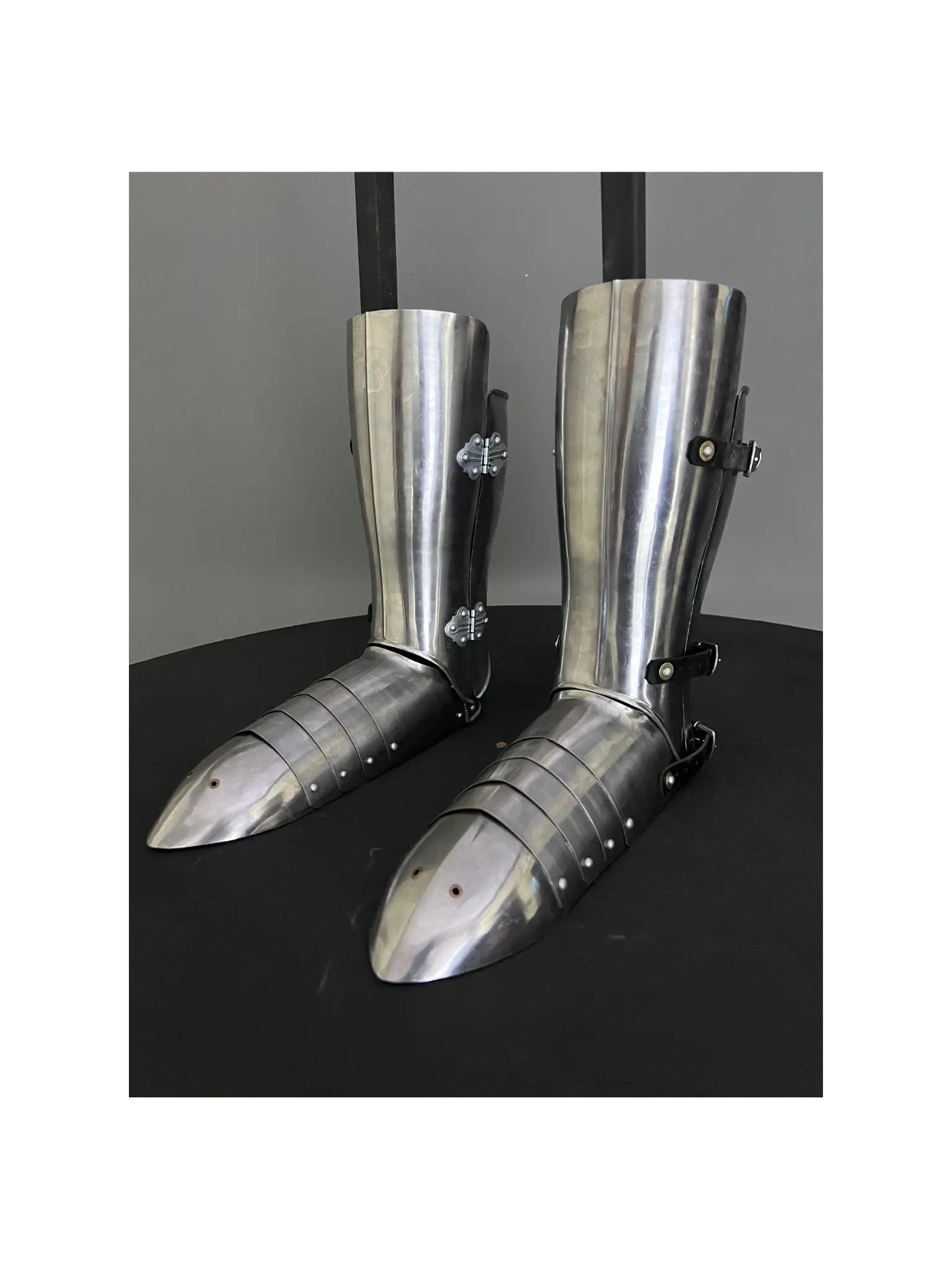 Medieval Knight leg Guard, Sabaton Armor, Larp Armor, Cosplay Armor, functional Armor, Sca Armor, Larp, Gift Item. ISH Collection