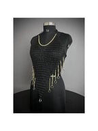 Chainmail Harness, Chainmail Chains Layers top, Jump Rings Costume, Wedding Cosplay Costume, Larp , Cosplay, Sca Armor, Gift For Women. ISH Collection