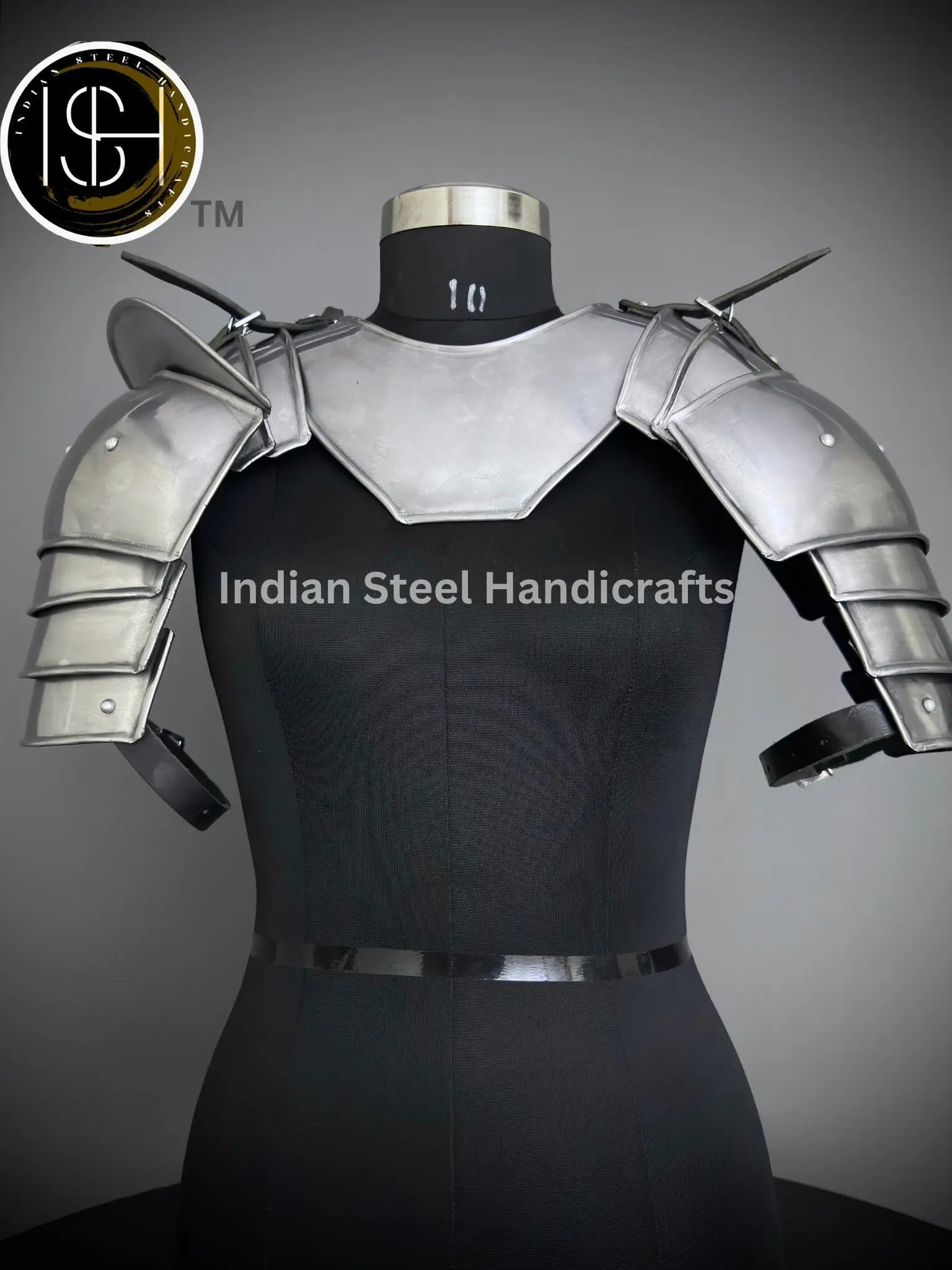 Medieval Knight Gorget&Pouldron Armor, Larp Armor Costume, Cosplay Armor, Sca Armor, Fantasy Armor, Gift for Men/women ISH Collection