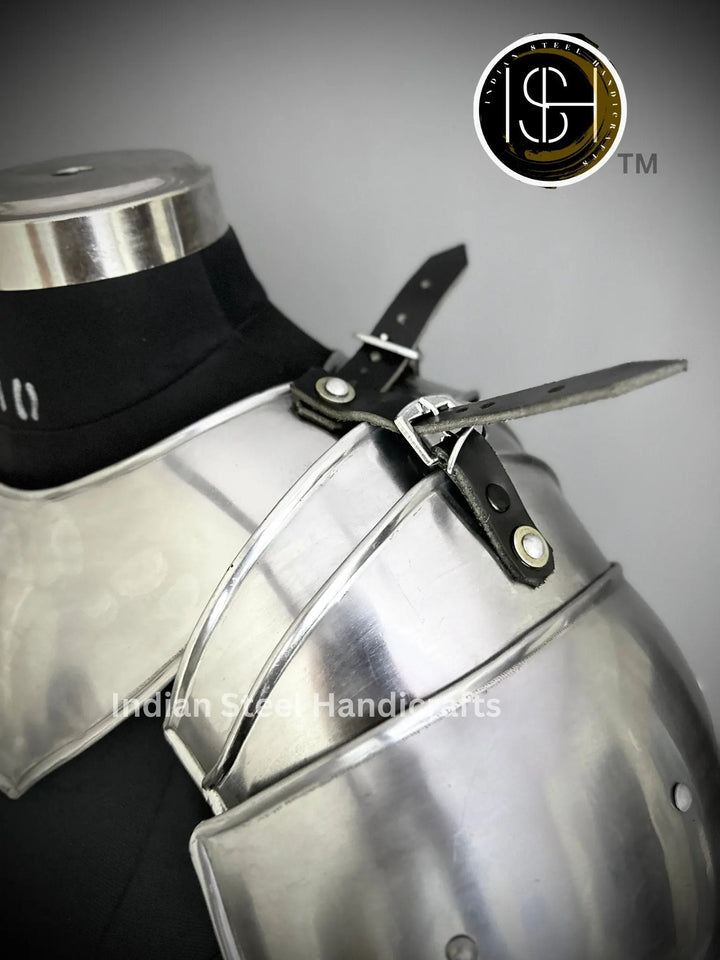 Medieval Knight Gorget&Pouldron Armor, Larp Armor Costume, Cosplay Armor, Sca Armor, Fantasy Armor, Gift for Men/women ISH Collection