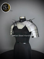 Medieval Knight Gorget&Pouldron Armor, Larp Armor Costume, Cosplay Armor, Sca Armor, Fantasy Armor, Gift for Men/women ISH Collection