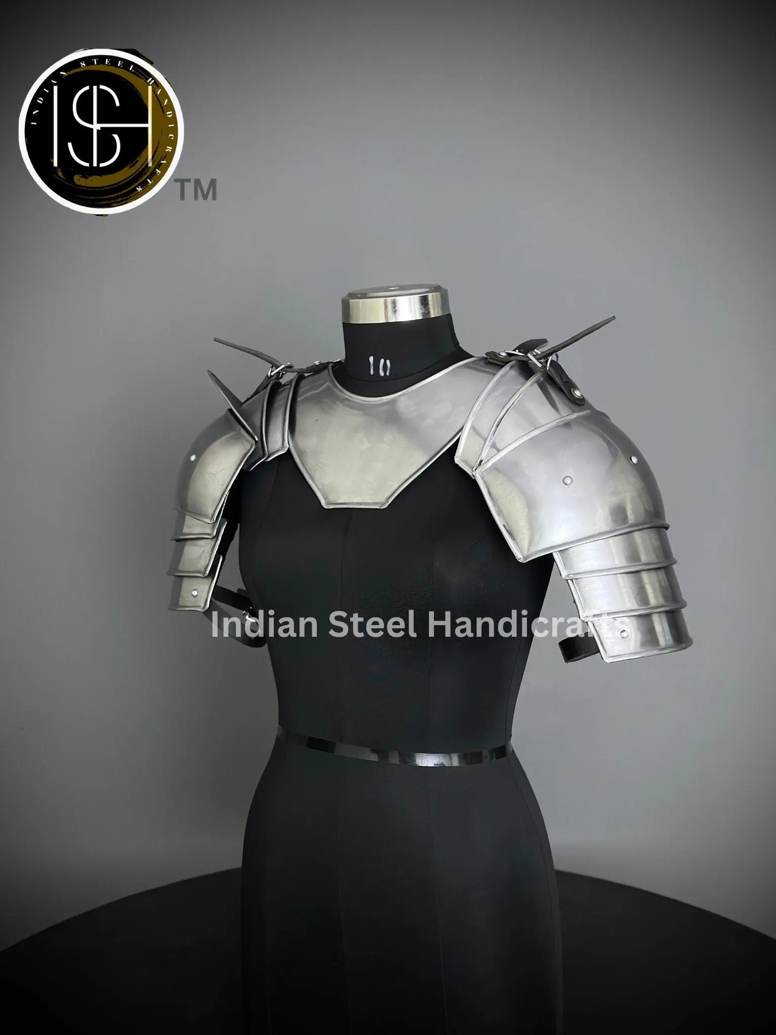 Medieval Knight Gorget&Pouldron Armor, Larp Armor Costume, Cosplay Armor, Sca Armor, Fantasy Armor, Gift for Men/women ISH Collection