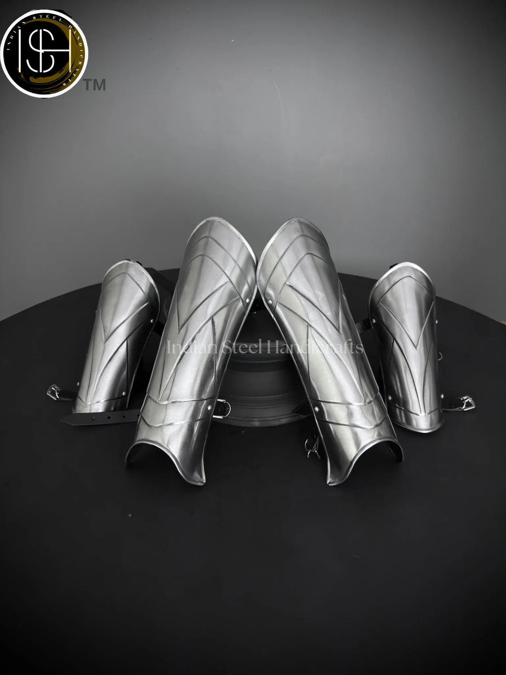 Medieval Knight leg Armor, Bracers Armor, Larp Armor, fantasy Armor Cosplay Armor, Sca Armor, Gift for Men/Women ISH Collection