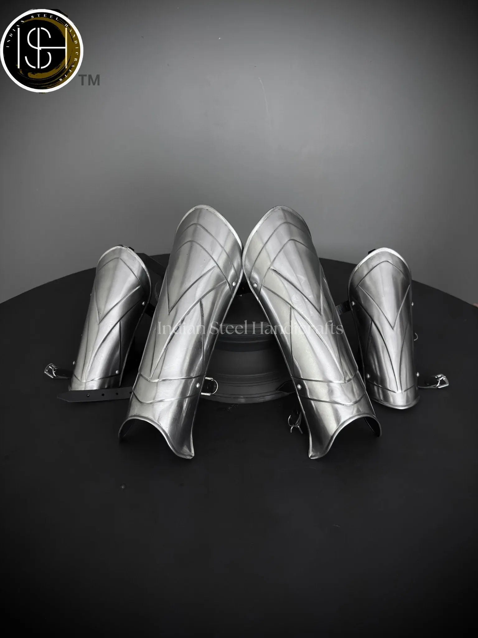 Medieval Knight leg Armor, Bracers Armor, Larp Armor, fantasy Armor Cosplay Armor, Sca Armor, Gift for Men/Women ISH Collection