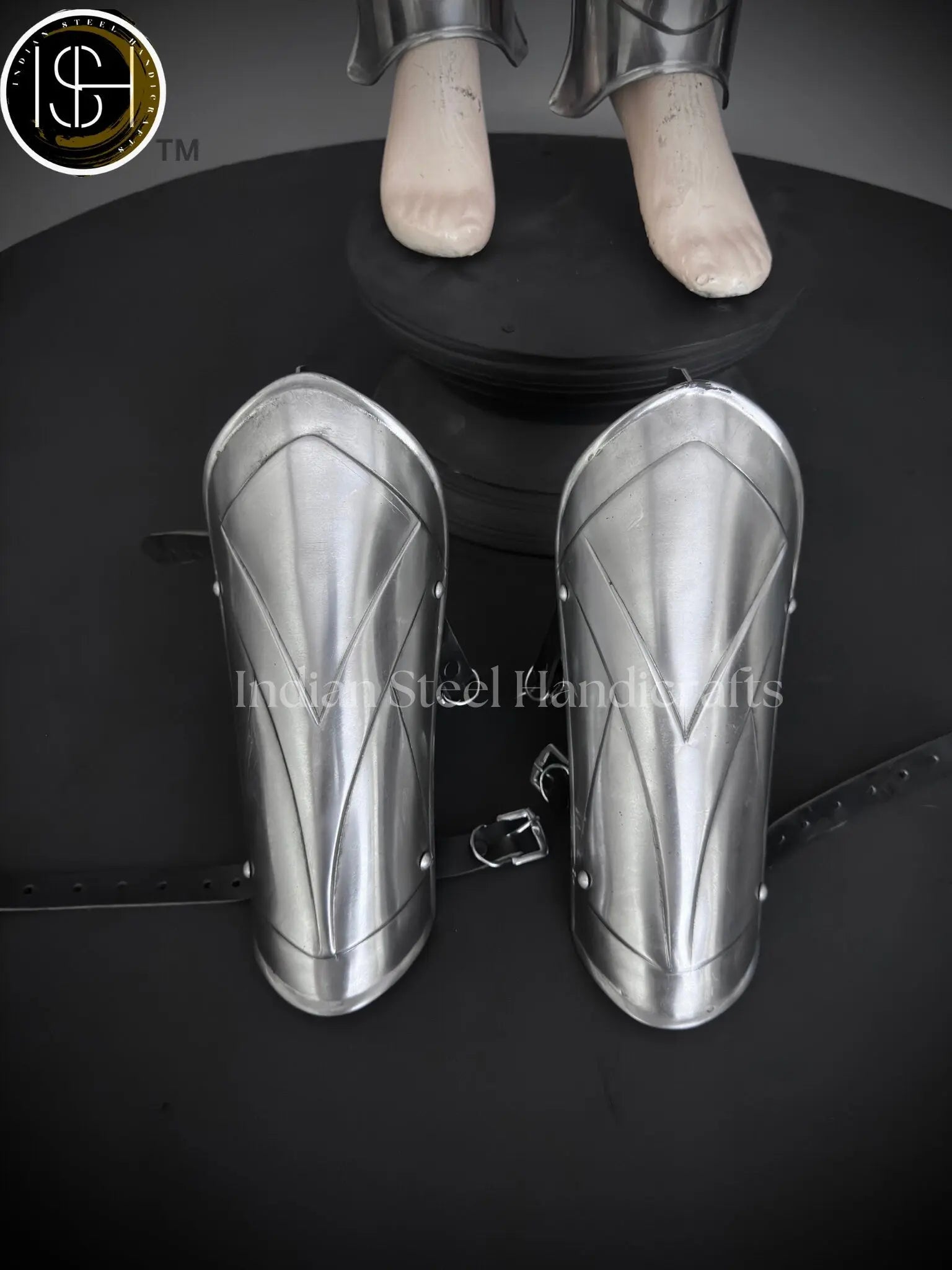 Medieval Knight leg Armor, Bracers Armor, Larp Armor, fantasy Armor Cosplay Armor, Sca Armor, Gift for Men/Women ISH Collection