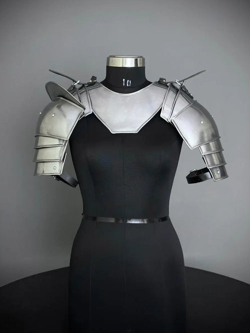 Medieval Knight Gorget&Pouldron Armor, Larp Armor Costume, Cosplay Armor, Sca Armor, Fantasy Armor, Gift for Men/women ISH Collection