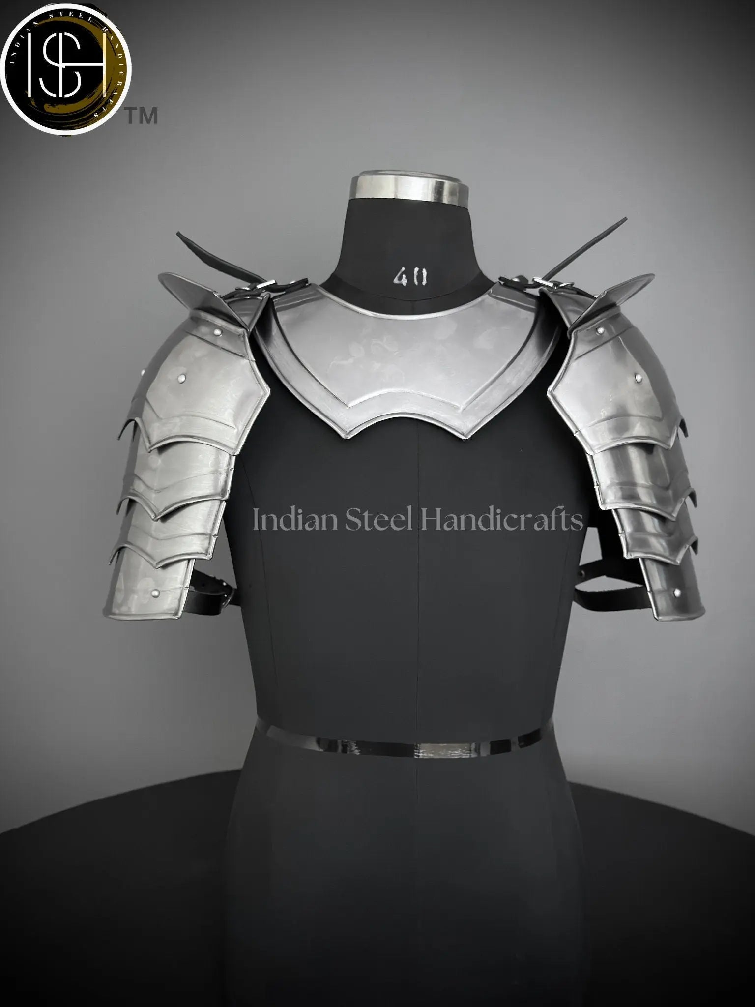 Medieval Knight Gorget&Pouldron Armor, Larp Armor Costume, Cosplay Armor, Sca Armor, Fantasy Armor, Gift for Men/women ISH Collection