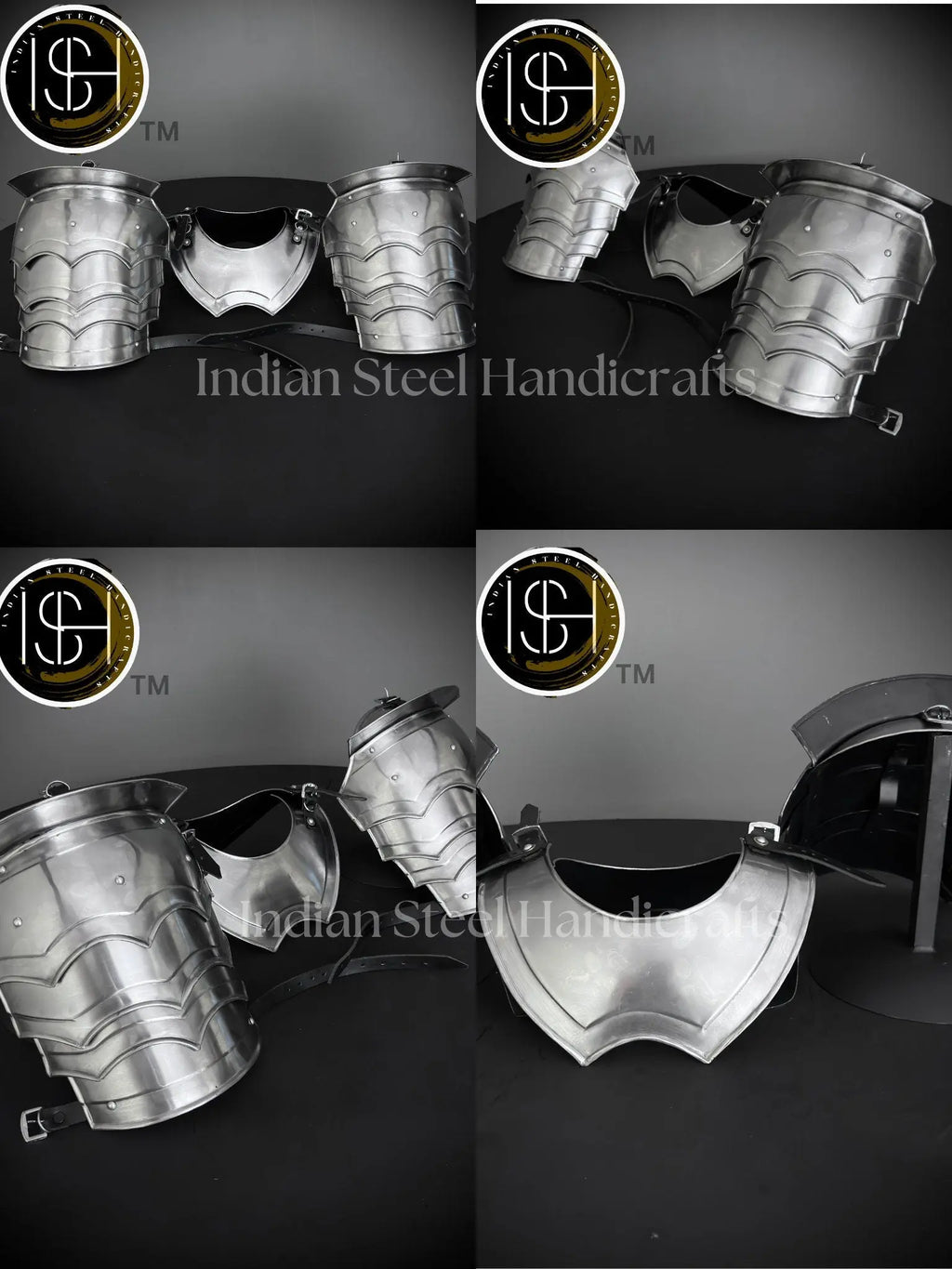 Medieval Knight Gorget&Pouldron Armor, Larp Armor Costume, Cosplay Armor, Sca Armor, Fantasy Armor, Gift for Men/women ISH Collection
