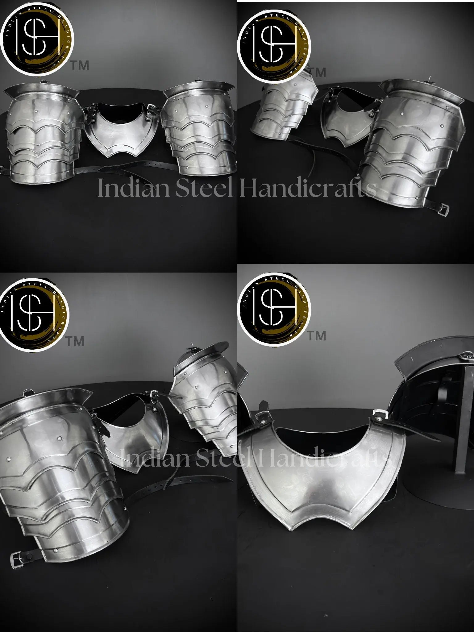 Medieval Knight Gorget&Pouldron Armor, fantasy Costume, Cosplay Armor, Sca Armor, Larp Armor, Gifts for Men/Woemen ISH Collection