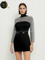 Chainmail Silver Long Sleeves Shrug, Handmade Loose Cropped Pullover Top, Elegant & Most Beautiful Wedding Costume, Halloween Cosplay Gift ISH Collection