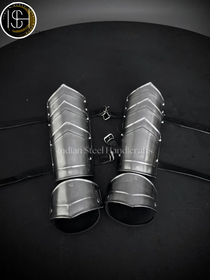 Medieval Knight Arm Bracers, Larp armor, fantasy costume, Cosplay Armor, Sca Armor, gift for men/women ISH Collection