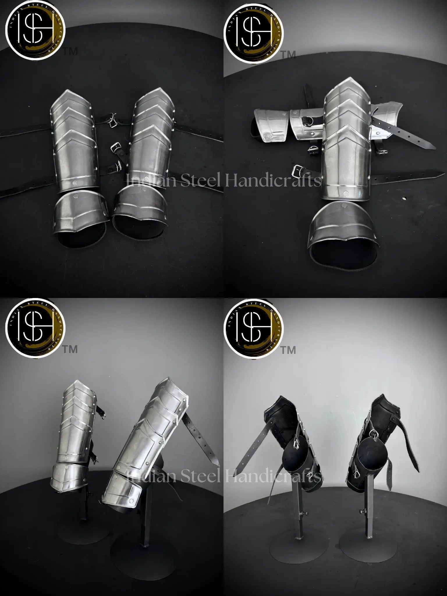 Medieval Knight Arm Bracers, Larp armor, fantasy costume, Cosplay Armor, Sca Armor, gift for men/women ISH Collection