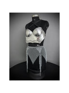 Ancient Knight Lady Armor,chest Armor, Chainmail Skirt Female  Armor Costume, Cosplay Armor, Larp Armor, Sca Armor, Gift for Men/Women. ISH Collection