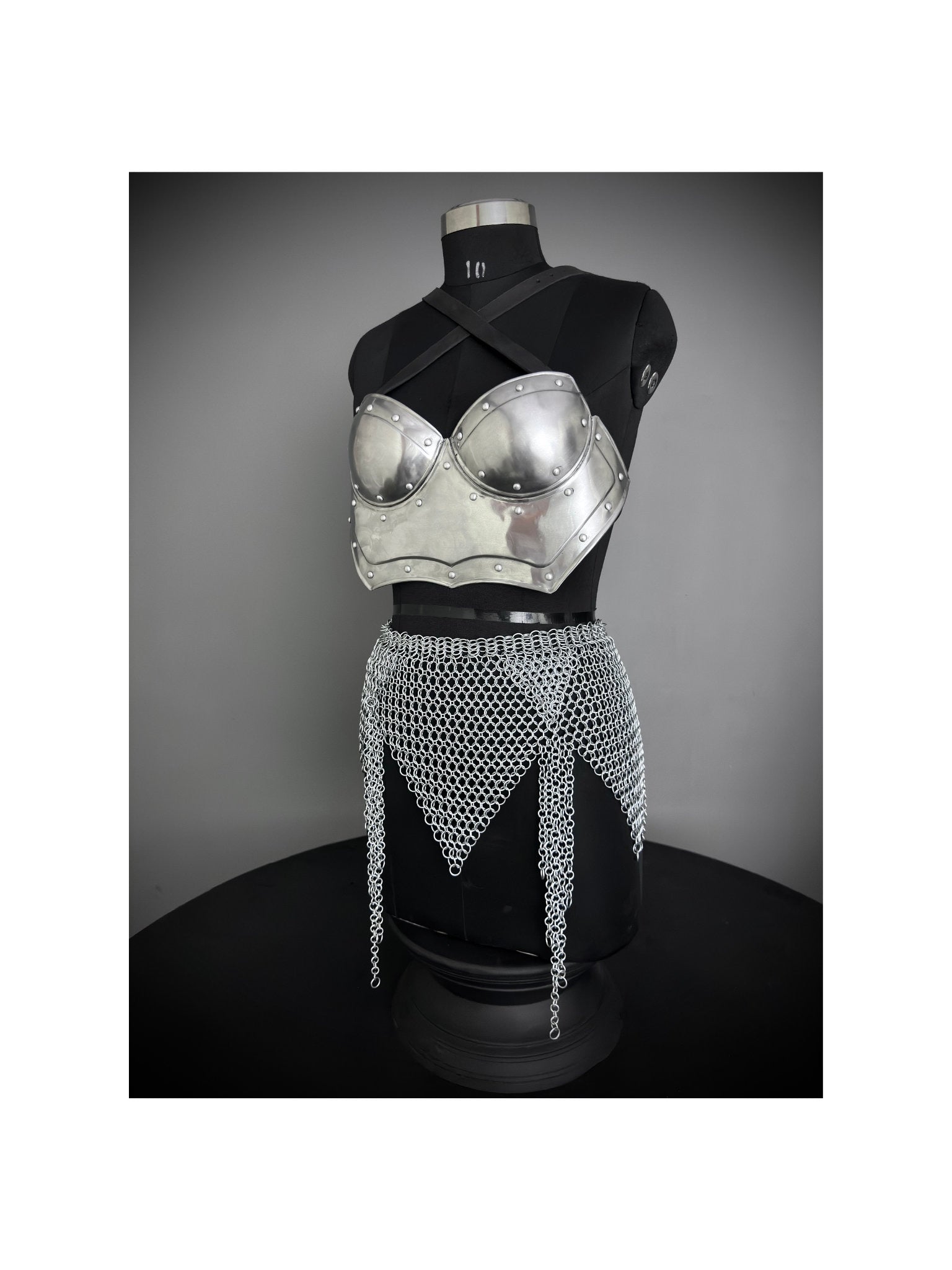Ancient Knight Lady Armor,chest Armor, Chainmail Skirt Female  Armor Costume, Cosplay Armor, Larp Armor, Sca Armor, Gift for Men/Women.