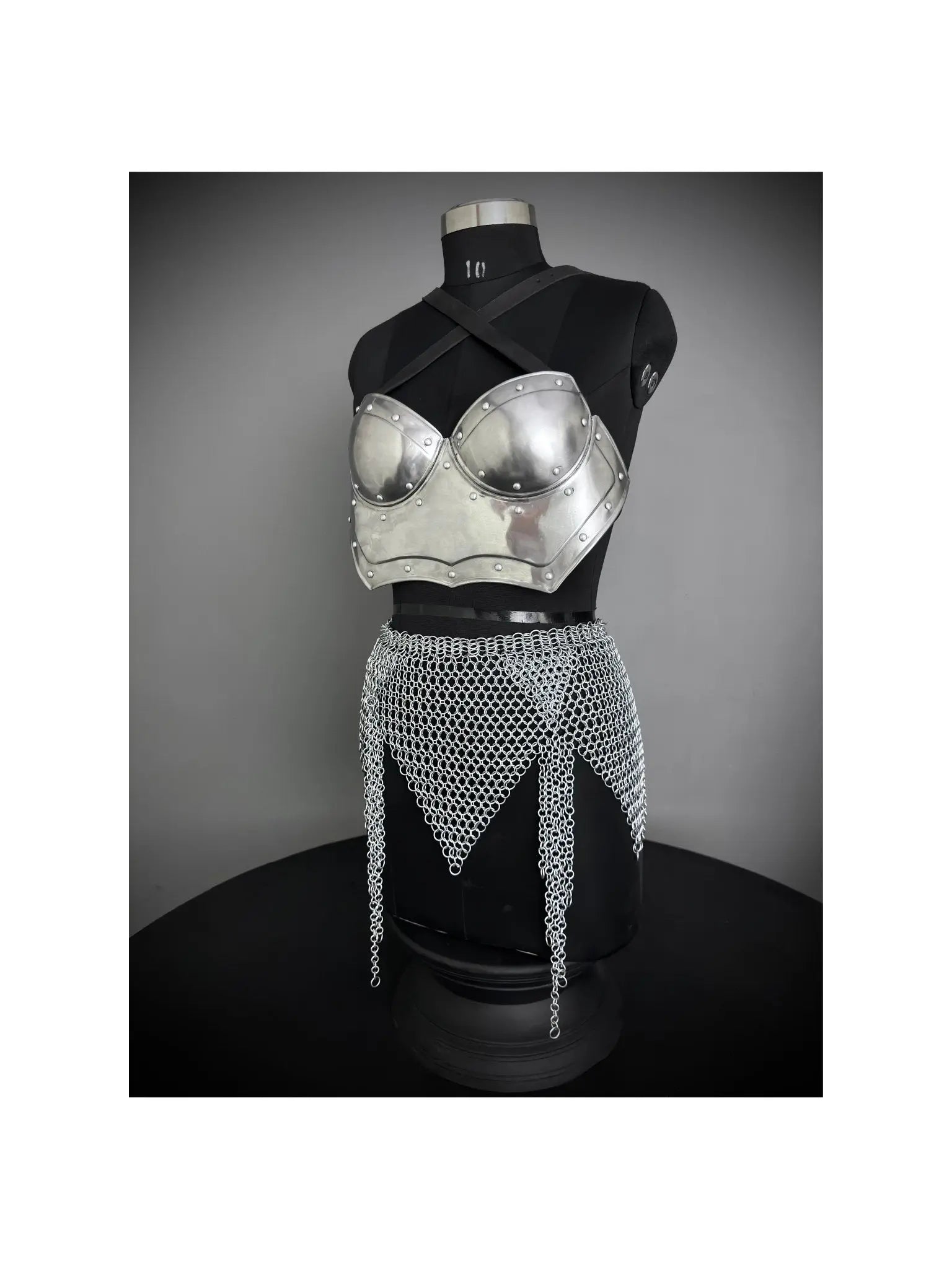 Ancient Knight Lady Armor,chest Armor, Chainmail Skirt Female  Armor Costume, Cosplay Armor, Larp Armor, Sca Armor, Gift for Men/Women. ISH Collection