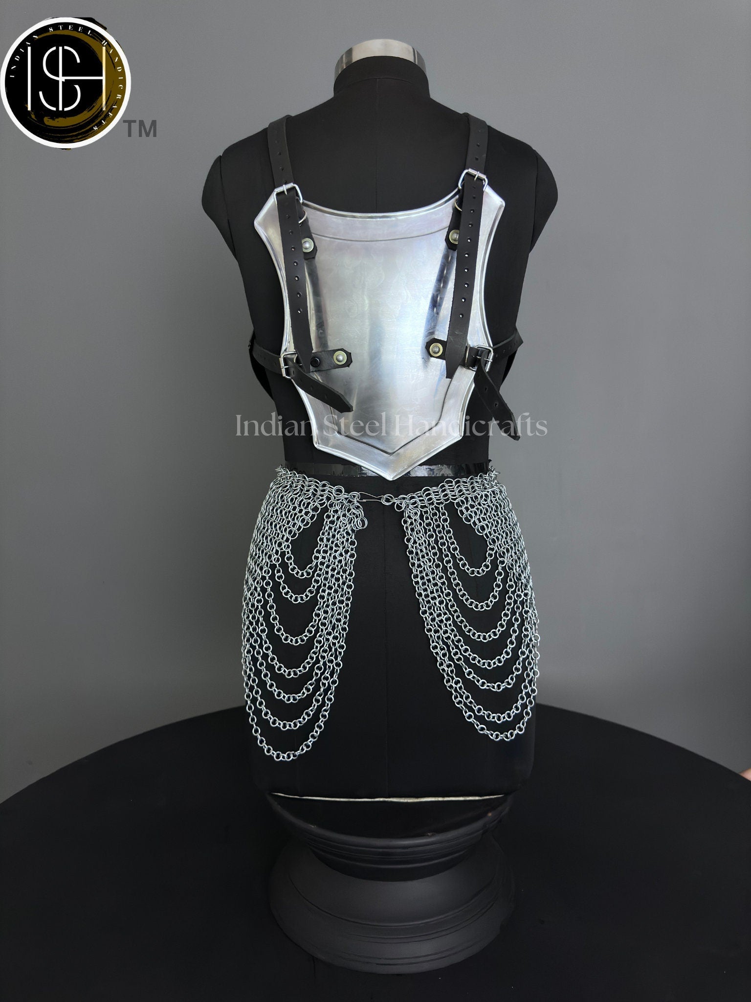Ancient Knight Lady Armor,chest Armor, Chainmail Skirt Female  Armor Costume, Cosplay Armor, Larp Armor, Sca Armor, Gift for Men/Women.