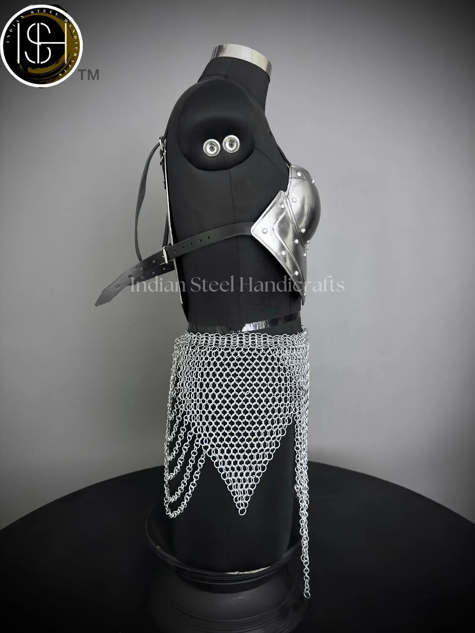 Ancient Knight Lady Armor,chest Armor, Chainmail Skirt Female  Armor Costume, Cosplay Armor, Larp Armor, Sca Armor, Gift for Men/Women. ISH Collection