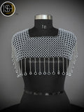 Chainmail Square Shoulder, Chainmail Jump Ring, Chainmail Neck Piece, Cosplay Costume, Chainmail Festival, Renaissance Faire Larp Gift. ISH Collection