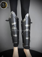 Medieval Knight leg Armor, Bracers Armor, Larp Armor, fantasy Armor Cosplay Armor, Sca Armor, Gift for Men/Women ISH Collection