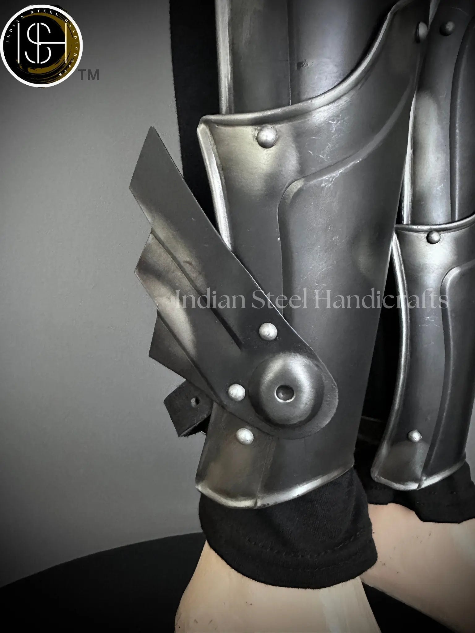 Medieval Knight leg Armor, Bracers Armor, Larp Armor, fantasy Armor Cosplay Armor, Sca Armor, Gift for Men/Women ISH Collection
