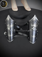 Medieval Knight leg Armor, Bracers Armor, Larp Armor, fantasy Armor Cosplay Armor, Sca Armor, Gift for Men/Women ISH Collection