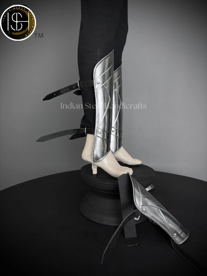 Medieval Knight leg Armor, Bracers Armor, Larp Armor, fantasy Armor Cosplay Armor, Sca Armor, Gift for Men/Women ISH Collection