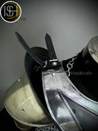 Female Knight Armor: Steel Gorget, Pouldrons & Chainmail - LARP Cosplay