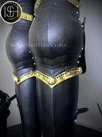 Medieval Knight leg Guard Armor, Sabatone Armor, Larp Armor, Cosplay Armor, Sca Armor, Gift For Men/Women. ISH Collection