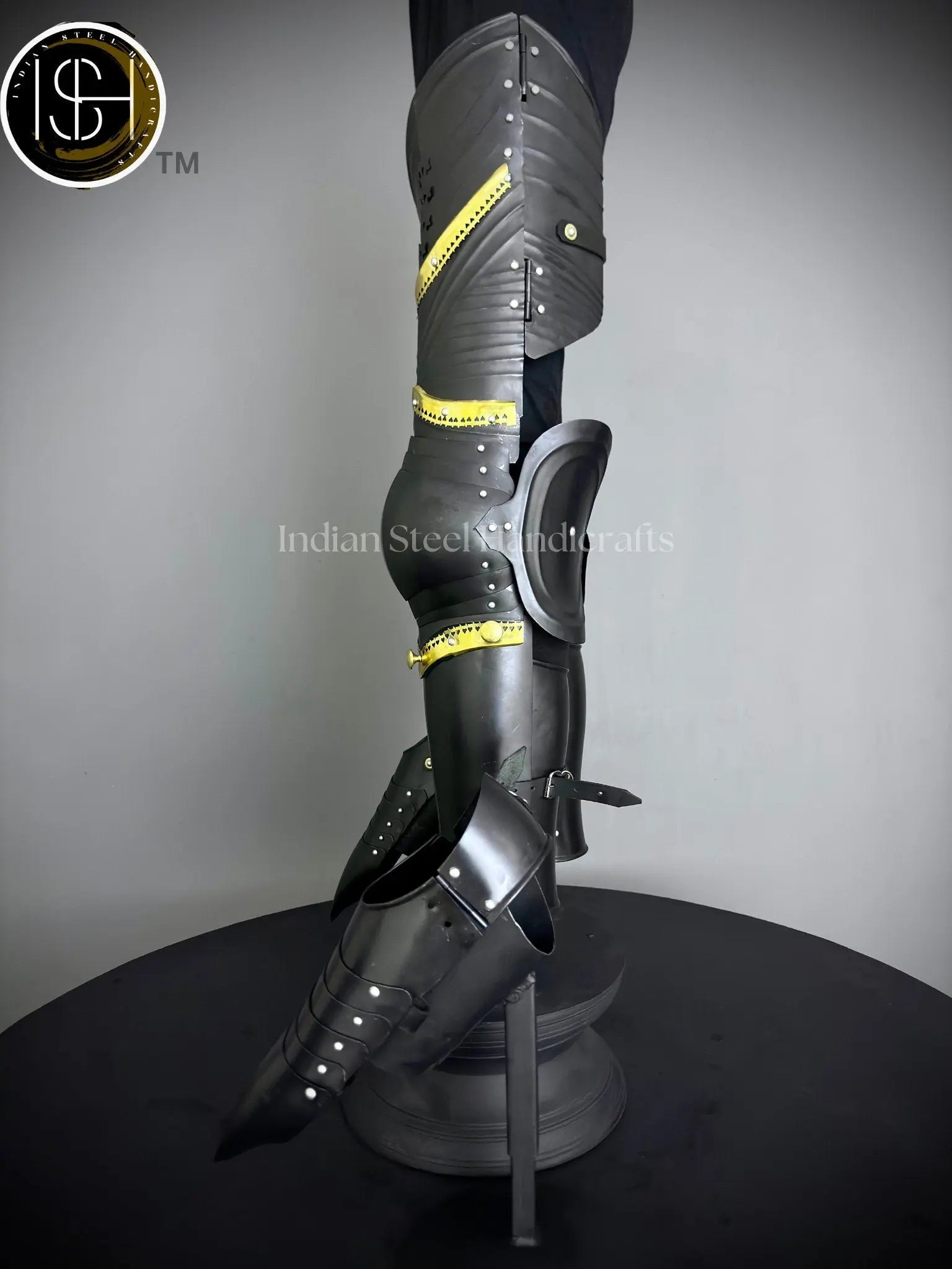 Medieval Knight leg Guard Armor, Sabatone Armor, Larp Armor, Cosplay Armor, Sca Armor, Gift For Men/Women. ISH Collection