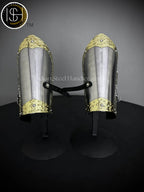 Medieval Knight Arm Bracer Armor, Larp Armor, Fantasy Armor, Cosplay Armor, Sca Armor, Costume Armor, Gift for Men, Women. ISH Collection