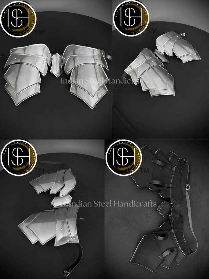 Steel Lady Armor: Medieval Knight Belt Costume - SCA LARP Cosplay