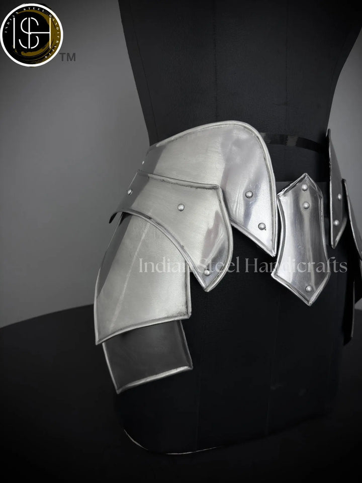 Steel Lady Armor: Medieval Knight Belt Costume - SCA LARP Cosplay
