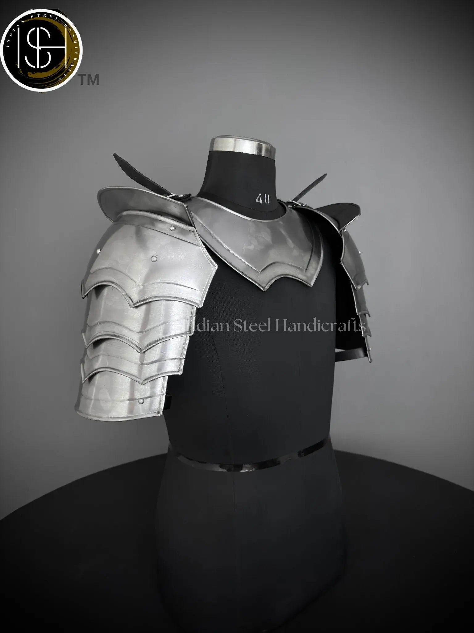 Medieval Knight Gorget&Pouldron Armor, fantasy Costume, Cosplay Armor, Sca Armor, Larp Armor, Gifts for Men/Woemen ISH Collection