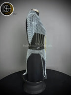Chainmail Harness, Chainmail Chains Layers top & Skirt, Rings Costume, Wedding Cosplay Costume, Larp , Cosplay, Sca Armor, Gift For Women. ISH Collection