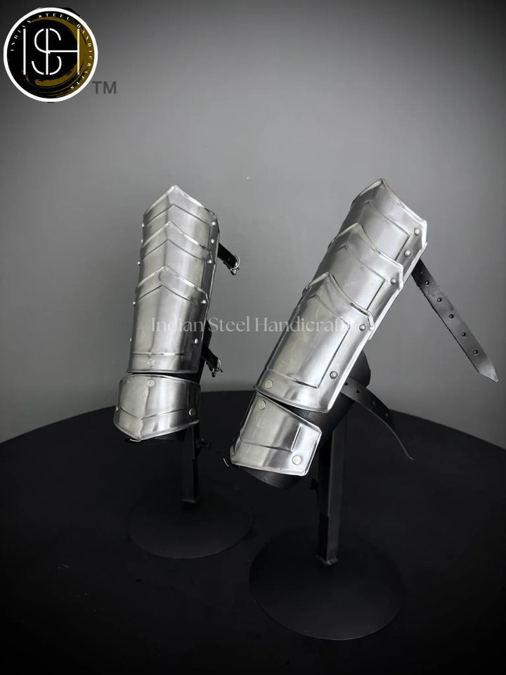 Medieval Knight Arm Bracers, Larp armor, fantasy costume, Cosplay Armor, Sca Armor, gift for men/women ISH Collection