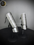 Medieval Knight Arm Bracers, Larp armor, fantasy costume, Cosplay Armor, Sca Armor, gift for men/women ISH Collection