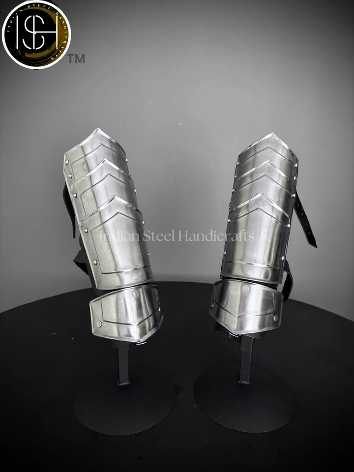 Medieval Knight Arm Bracers, Larp armor, fantasy costume, Cosplay Armor, Sca Armor, gift for men/women ISH Collection