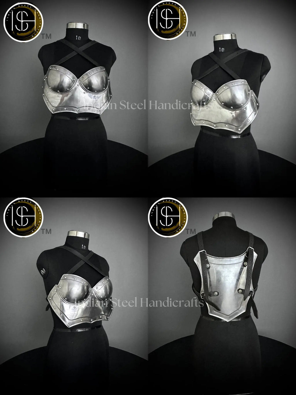 Steel Lady Cuirass Armor: Chainmail Skirt, LARP Cosplay Costume