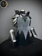 Knight Brave Female Armor, Gorget, Pouldron Armor, Chaianmail Stylish top,Cosplay Armor, SCA Armor, LARP Armor, Gifts for Women. ISH Collection