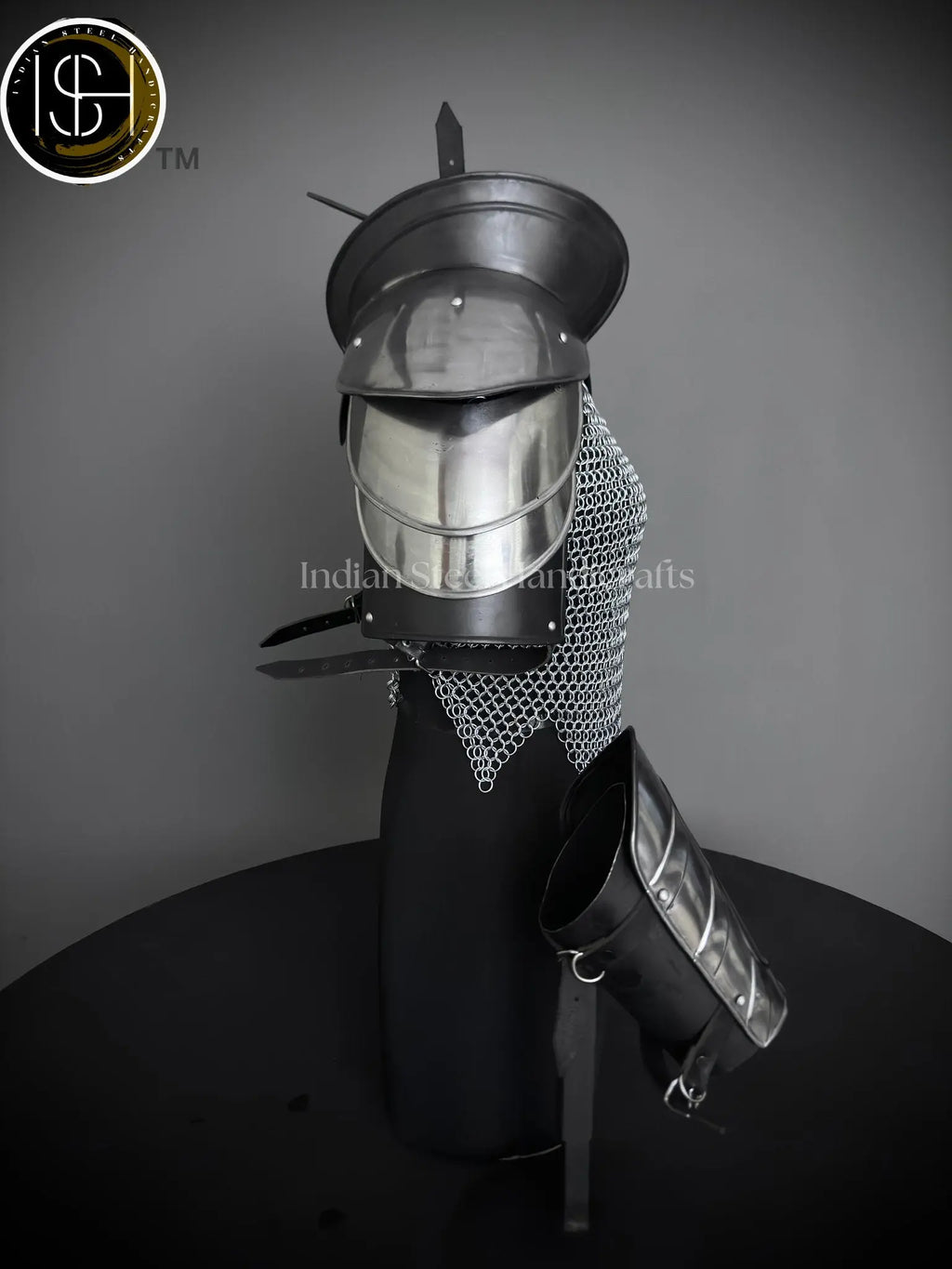Knight Brave Female Armor, Gorget, Pouldron Armor, Chaianmail Stylish top,Cosplay Armor, SCA Armor, LARP Armor, Gifts for Women. ISH Collection