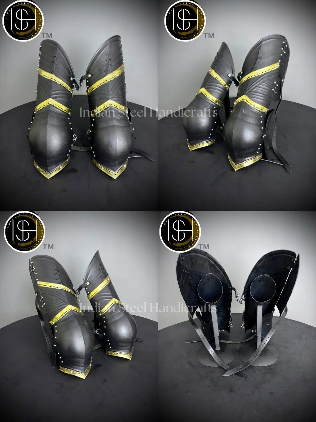 Medieval Knight leg Guard Armor, Sabatone Armor, Larp Armor, Cosplay Armor, Sca Armor, Gift For Men/Women. ISH Collection