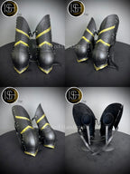 Medieval Knight leg Guard Armor, Sabatone Armor, Larp Armor, Cosplay Armor, Sca Armor, Gift For Men/Women. ISH Collection